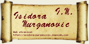 Isidora Murganović vizit kartica